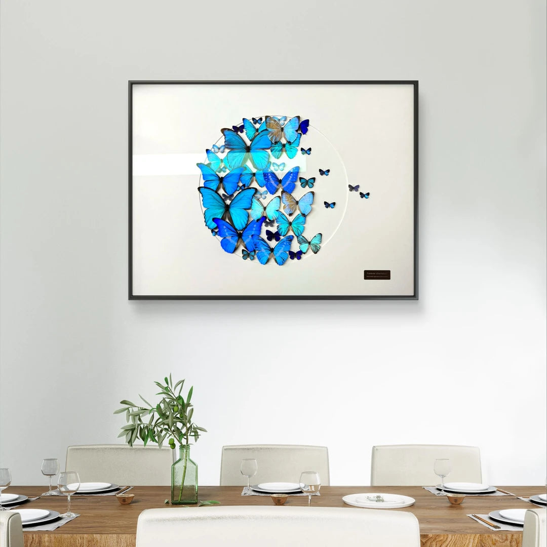 FLORAFLY "Jinlin" luxury-style butterfly wall art real butterfly specimen frame decorative art specimen housewarming gift - image 4