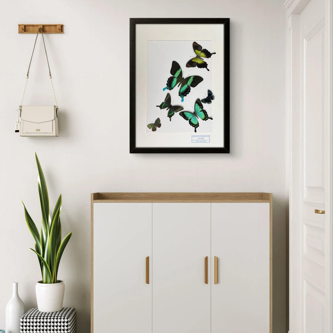 FLORAFLY "The Wizard of Oz" luxury-style butterfly assemblage vertical wood frame real butterfly specimen frame decorative art gift - image 5
