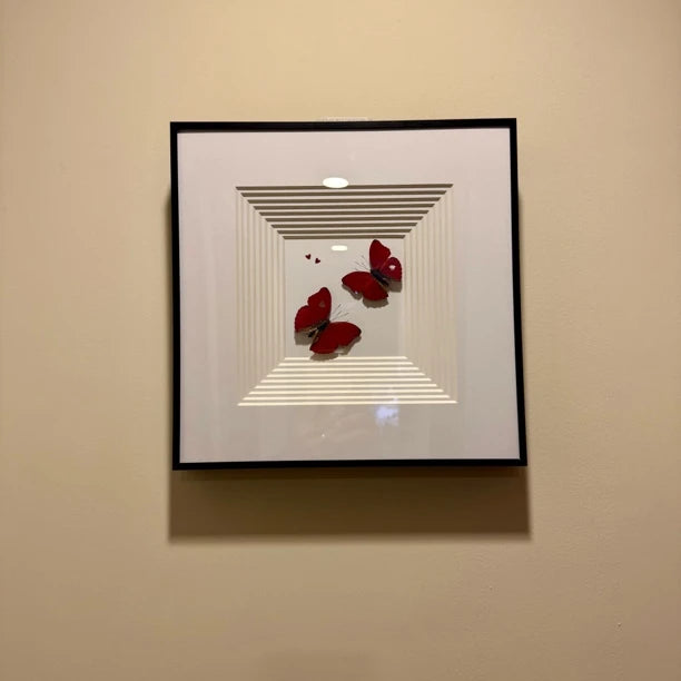 Blood-rippled butterflies flying together, butterfly specimens as birthday gifts for girlfriends and besties, butterfly photo frames for home use - image 5