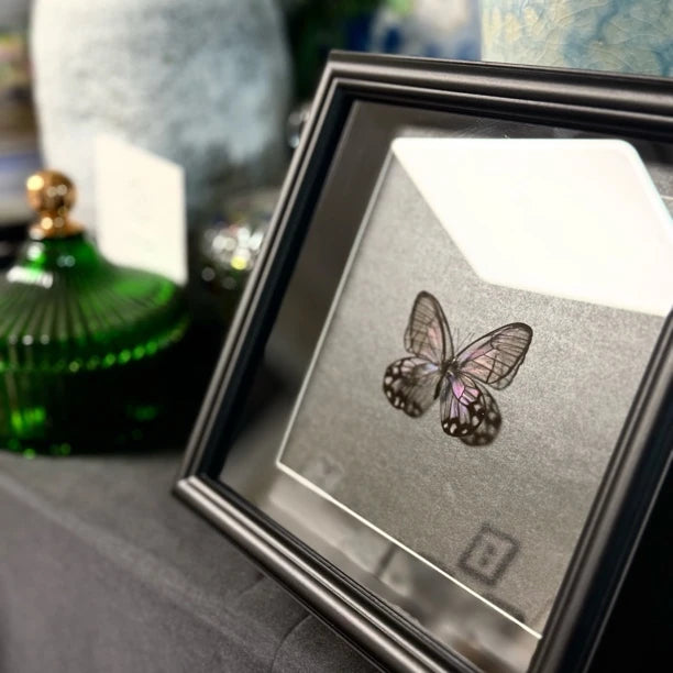 Photo frame of pseudomorphic butterfly specimen for couple, Valentine’s Day gift for girlfriend and best friend, creative butterfly specimen for home goodies - image 4